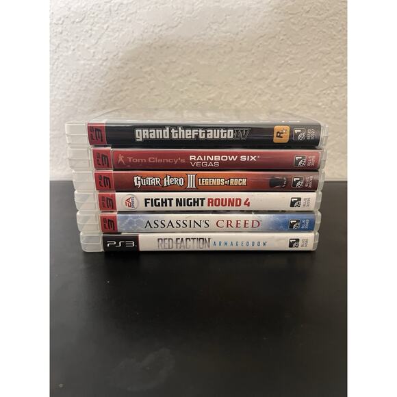 Lot Of 6 PlayStation 3 Games. GTA IV, Guitar Hero, Fight Night - Picture 2 of 12
